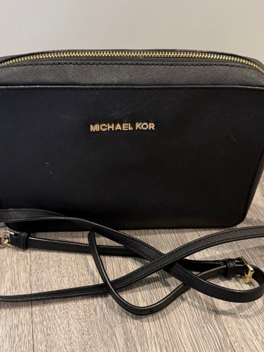 Michael Kors Black Crossbody Bag with Chain Strap